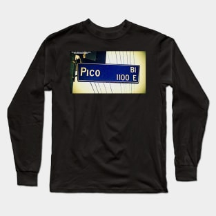 Pico Boulevard, Los Angeles, California by Mistah Wilson Long Sleeve T-Shirt